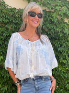 💝💝100% Cotton Wear It 2-Ways Feminine Top | T347