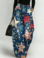 📦📦LAST DAY SAVE 49% ⏰Women's Retro Floral Art Print Casual Stylish Hollow Pants