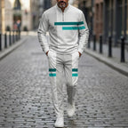 💝💝Set with Half-Zip Collar and Straight Fit
