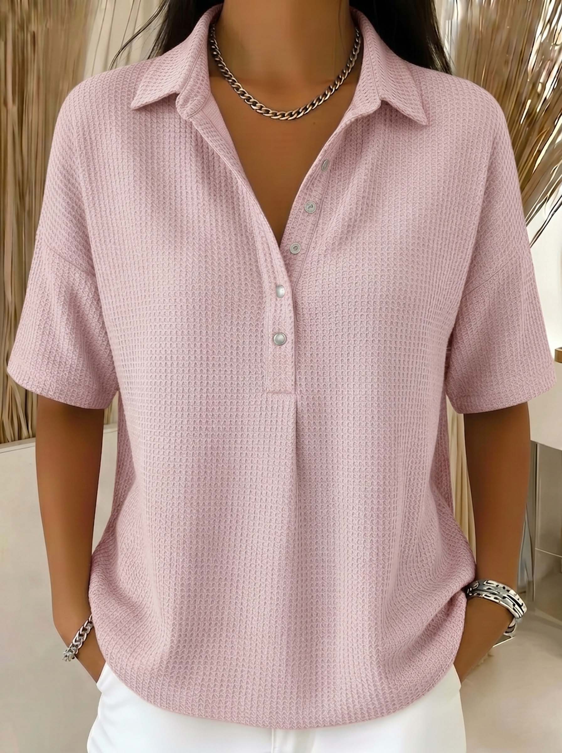 📦📦CLEARANCE SALE🔥 Women's Air-Knit Polo Sweater