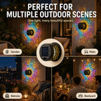 ✨✨Solar Mandala Wall Light Outdoor Garden Fence Projector Lamp Patio Ambient Decor