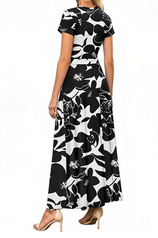 📦📦👗 V-Neck Maxi Dress — Elegant, Waist-Defining, Comfortable, and Casual Summer Long Dress
