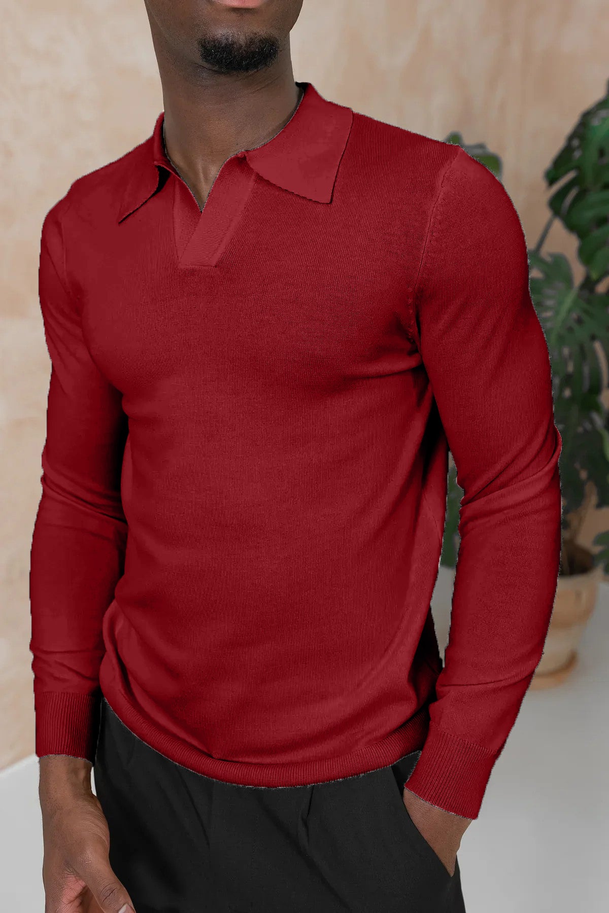CLEARANCE🔥 Men's Casual Comfortable Collared Long-Sleeved Polo Shirt