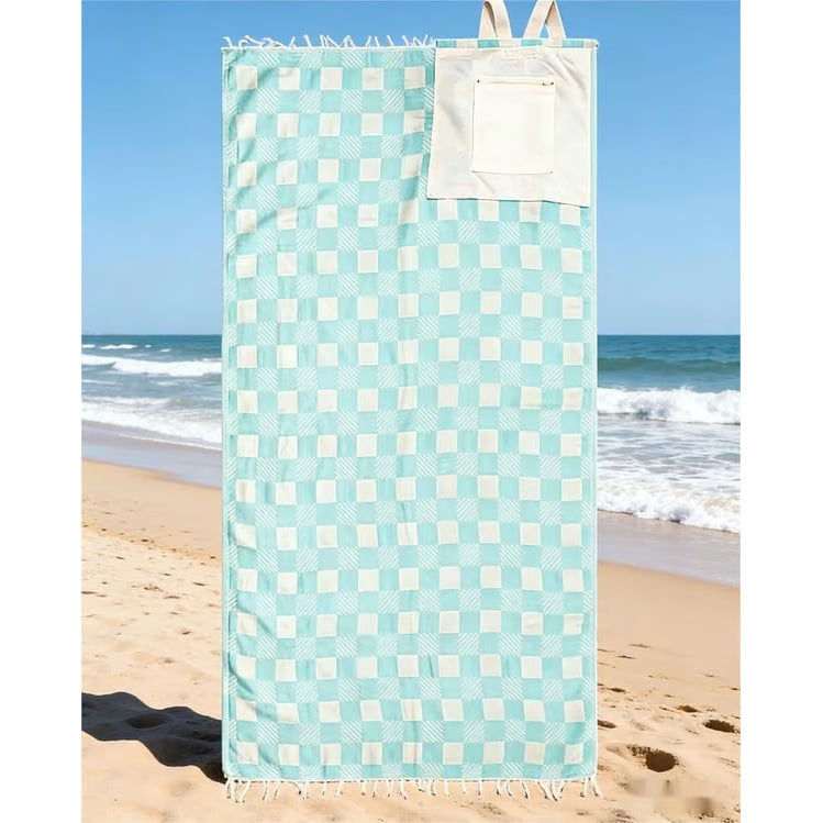 📦📦🏖️ 2-in-1 Convertible Towel & Backpack with Inner Zip Pocket & Sand-Repelling Fabric