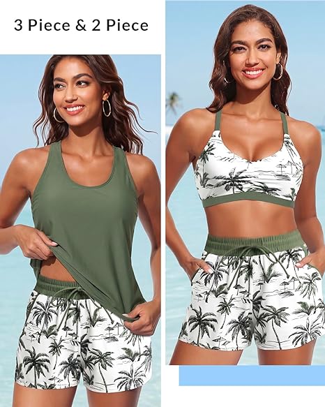 ✨✨LAST DAY 50% OFF - 3 Piece Tankini with Shorts🔥