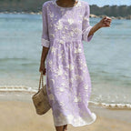 Women's Vintage Bohemian Floral Dress