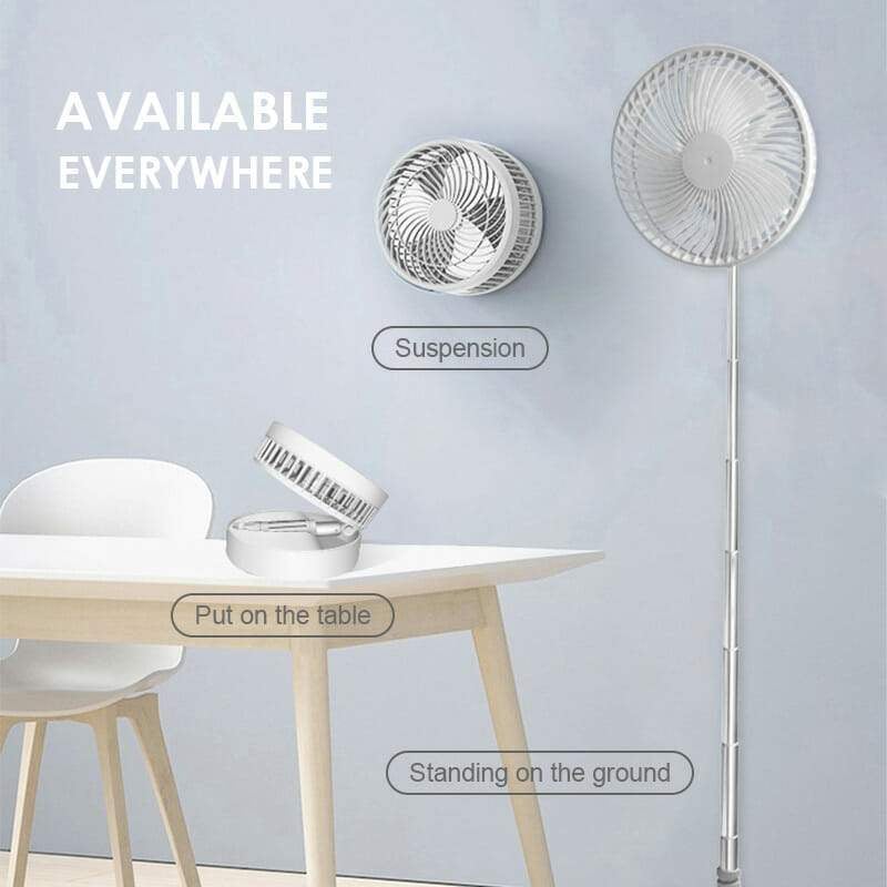 ✨🌀  NOW! 🔋 Telescopic Folding USB Charging Fan – Adjustable height, quiet operation & portable – perfect for desk, travel or outdoor use 💨