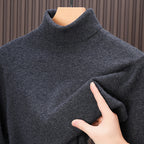 Men's high-quality autumn and winter casual cashmere turtleneck sweater