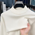 Men's autumn and winter high-quality cashmere solid color stand collar warm sweater