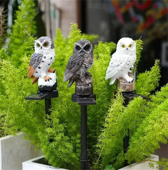 💝💝Waterproof Solar Owl Lamp - LED Path Lamp for Lawn, Garden and Outdoor Decorations