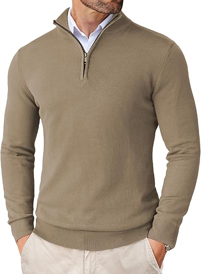 NEW🔥 Men's Casual Slim Fit Pullover Sweater Knitted Thermal Sweatshirt