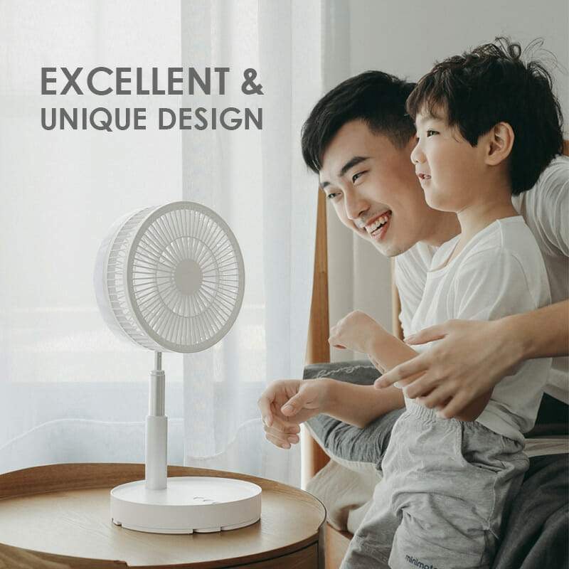 ✨🌀  NOW! 🔋 Telescopic Folding USB Charging Fan – Adjustable height, quiet operation & portable – perfect for desk, travel or outdoor use 💨