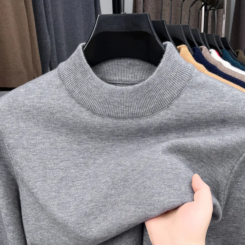 2025 Men's Stand Collar Cashmere Four Seasons Casual Warm Sweater