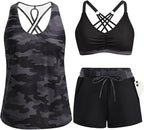 ✨✨LAST DAY 50% OFF - 3 Piece Tankini with Shorts🔥