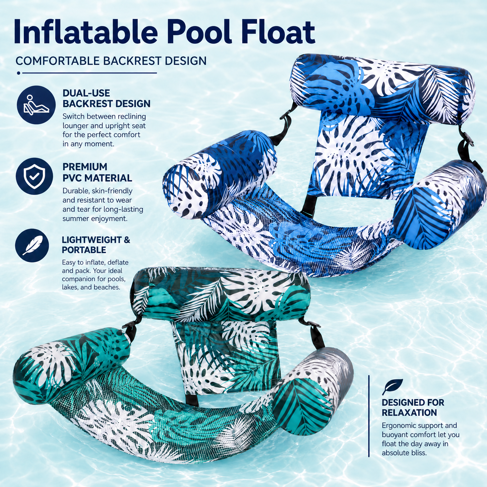 📦📦【 🔥Hot Sale 50% OFF】💺🌴 Inflatable Floating Chair – Your Ultimate Summer Essential 🌊