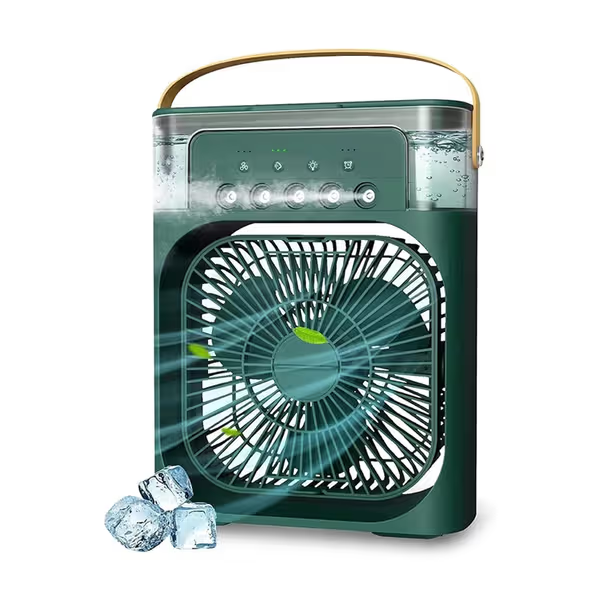 Summer Sale Now Live! Portable Mini Air Cooler Fan | Portable Humidifier Air Cooler Mist Fan Mini Table Fan for Home with 3 Speed Mode with Water Spray