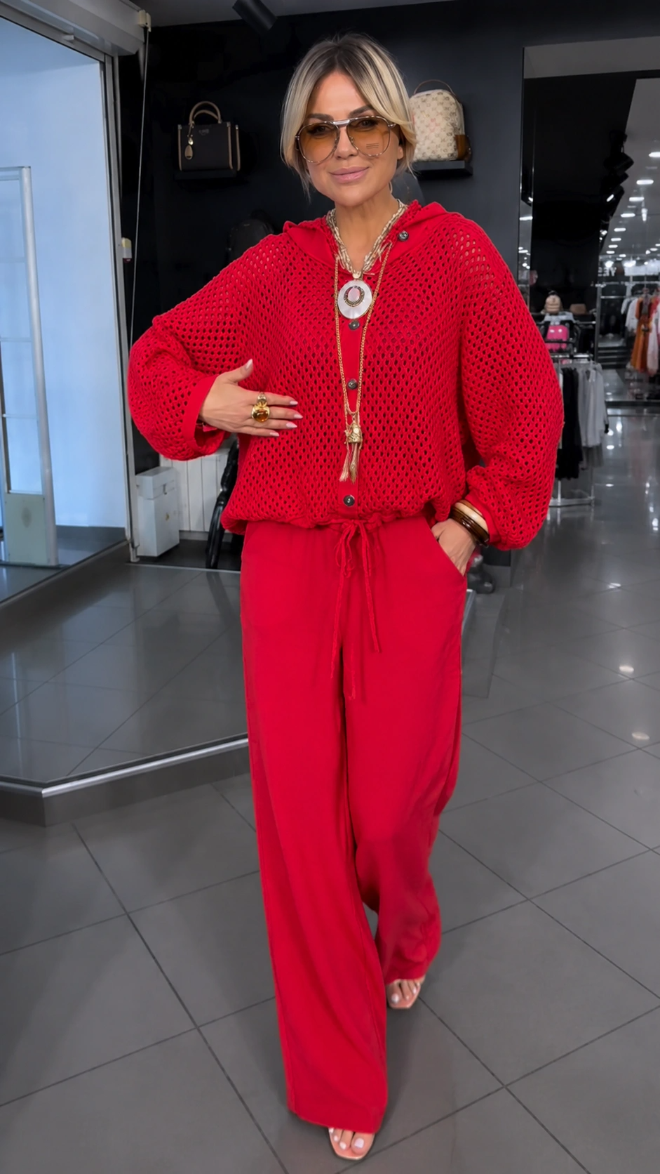 💝💝Crochet Hooded Two-Piece Set