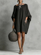 Women Casual cotton and linen dress