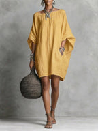 Women Casual cotton and linen dress