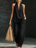 Plus Size Friendly Cozy Minimalist Two-piece Denim Set Spring
