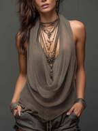 50% OFF - Casual & Sexy Knitted Tank Top Two-piece Set