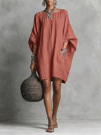 Women Casual cotton and linen dress