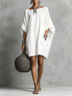 Women Casual cotton and linen dress