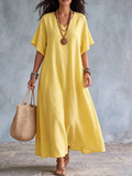 💝💝Minimalist Elegant Cotton-linen Dress