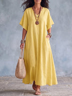 💝💝Minimalist Elegant Cotton-linen Dress