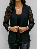 Exquisite And Elegant Blazer With Lace Paneling