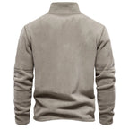 🔥The Last Day 49% OFF🔥Men's Stand Collar Half Zip Long Sleeve Hoodie Sweatshirt Fleece Pullover