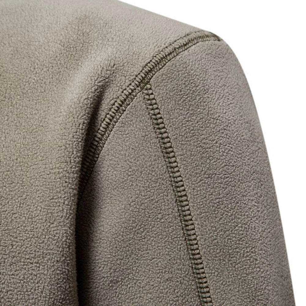 🔥The Last Day 49% OFF🔥Men's Stand Collar Half Zip Long Sleeve Hoodie Sweatshirt Fleece Pullover