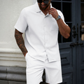 💝💝Solid Color Two-Piece Summer Outfit for Men