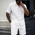 💝💝Solid Color Two-Piece Summer Outfit for Men