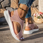 Women's Open-Toe Orthopedic Wedge Sandals – Lightweight, Breathable & Joint-Friendly